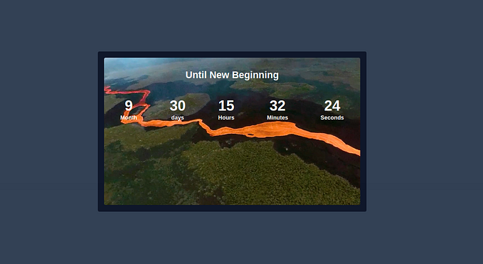 How to Build a CountDown Component Using TailwindCSS and JavaScript