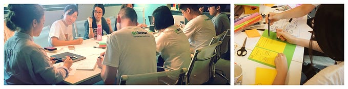 Scotch tape and sticky-notes. Sprinting, Singapore-style.