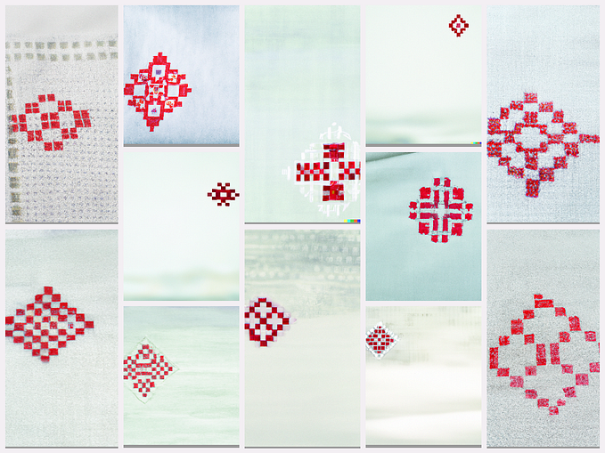 Reading AI Family Resemblances using Cross-Stitch Patterns