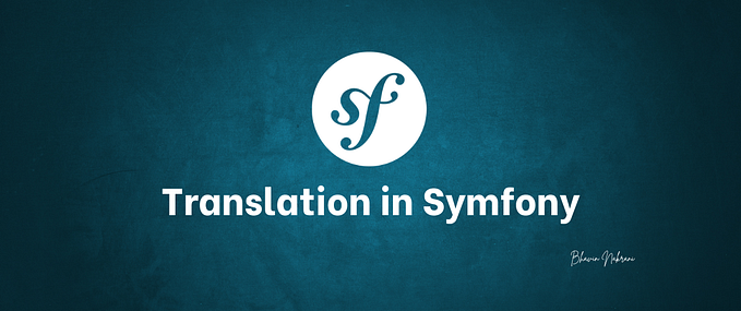 Symfony Translation : Complete Setup