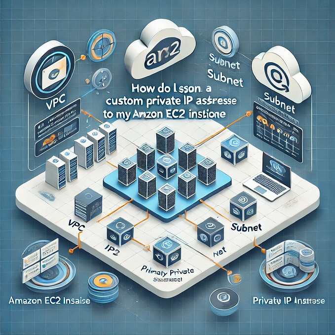 How do I assign a custom primary private IP address to my Amazon EC2 instance?