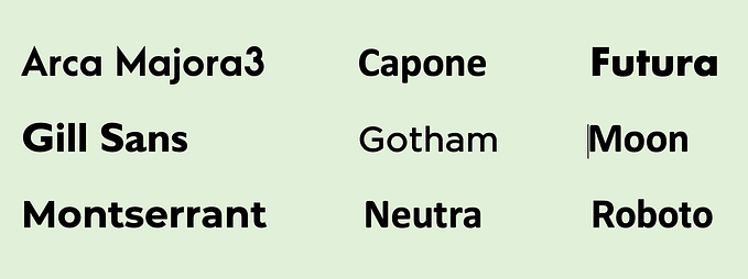 Find the right colors and fonts