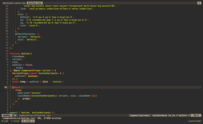 NeoVim final look