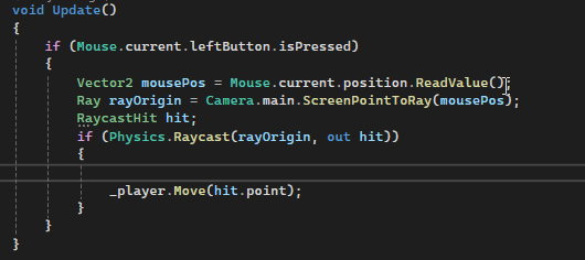Click to Move System in Unity