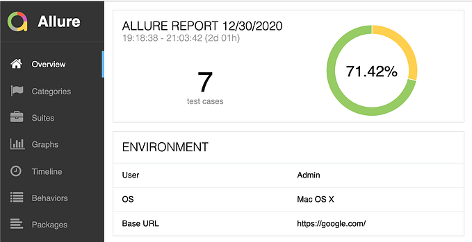 How to save Allure Environment data of the Test run automatically