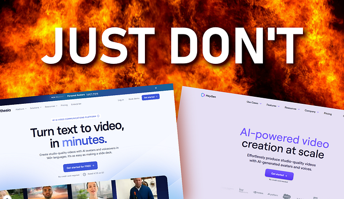 UI/UX Design: My BRUTALLY Honest Review of Synthesia and HeyGen