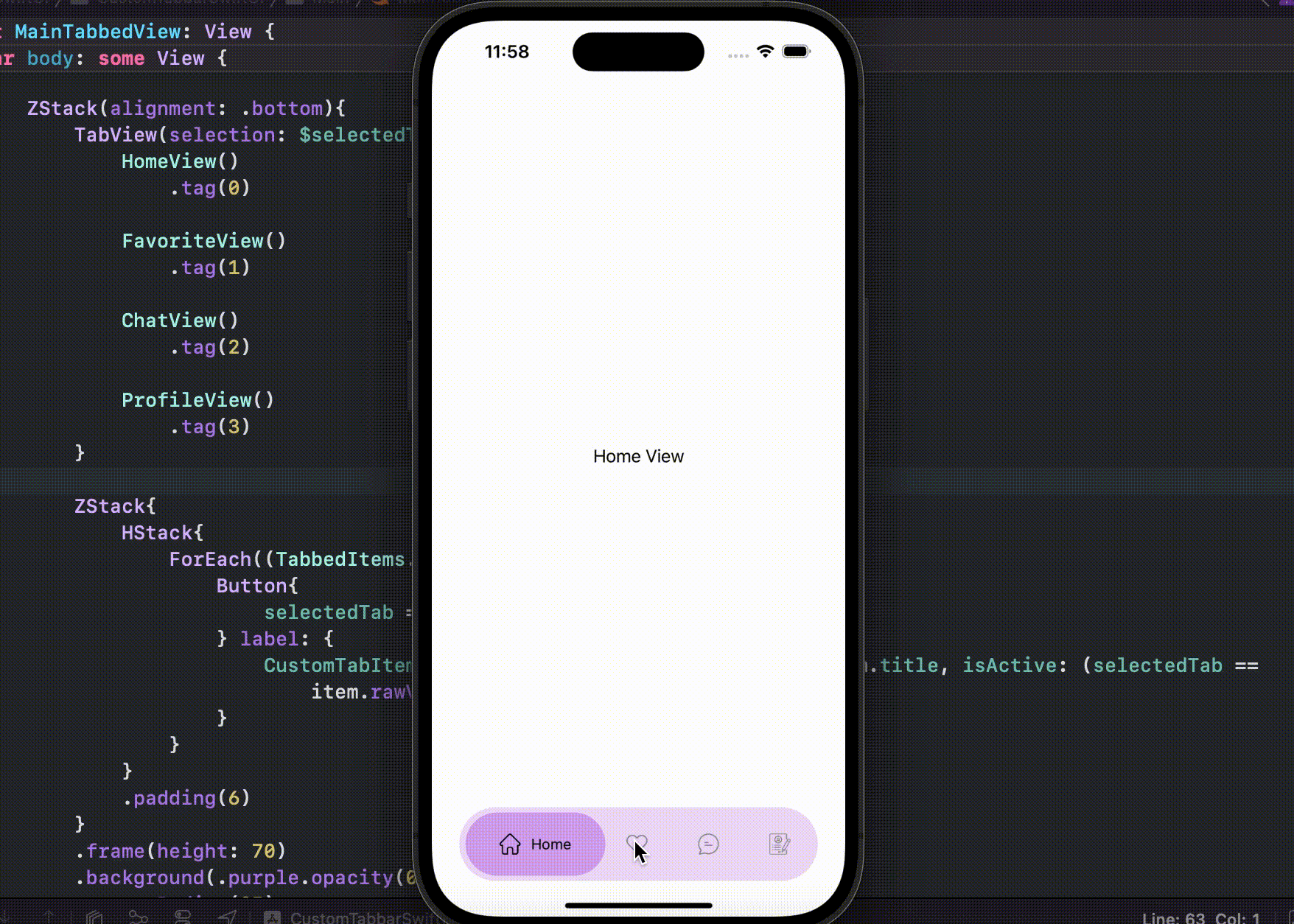 Custom Tab Bar in SwiftUI. Hi Guys! in this blog you will learn… | by  M.Abbas | Geek Culture | Medium