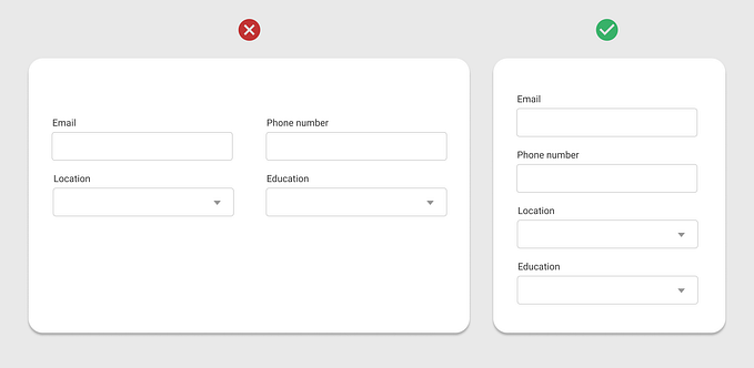 Form Design Best Practices