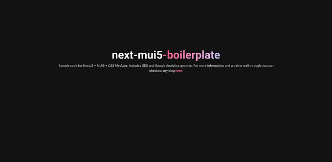 MUI5: NextJS + MUI5 + SCSS Modules Boilerplate