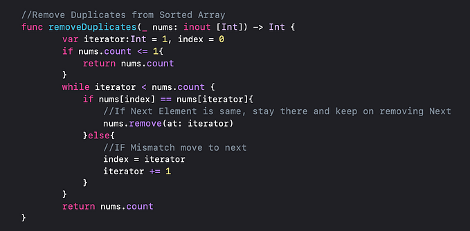 Top Array Programs For Interview: Swift 5.0 | Part -1