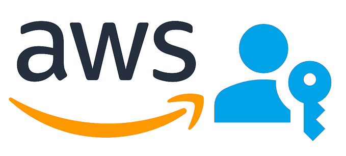 AWS logo with passkeys symbol