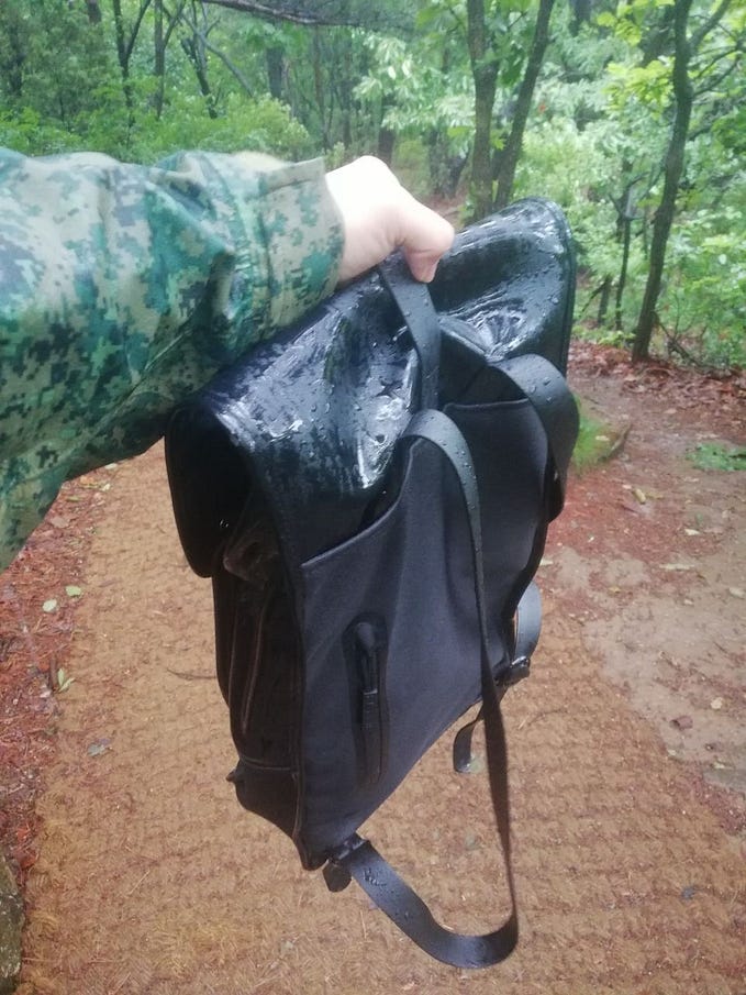 Minimal Water Resistant Backpack, Streets of Seoul