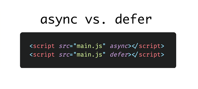 Defer and Async