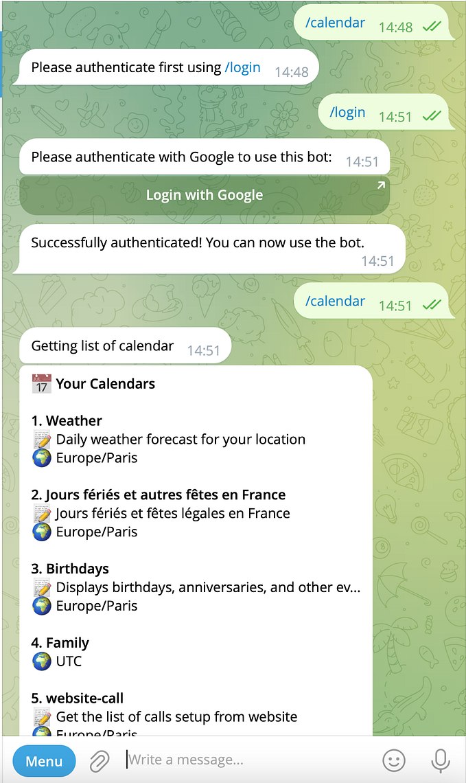 Authenticate your users on 3rd party services using OAuth within your Telegram Bot