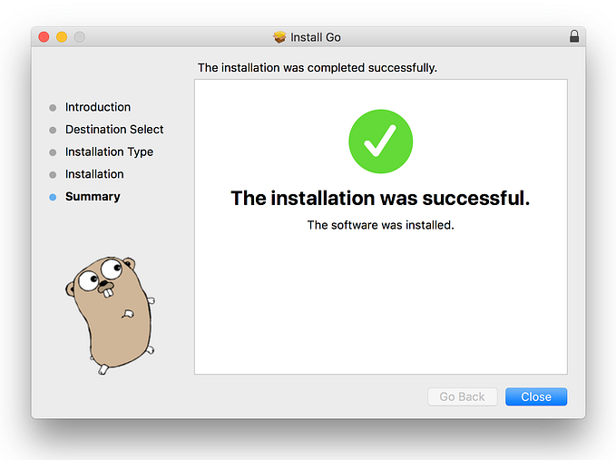 Installing Go for first-time programmers on a Mac