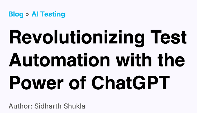 Revolutionizing Test Automation with the Power of GPT