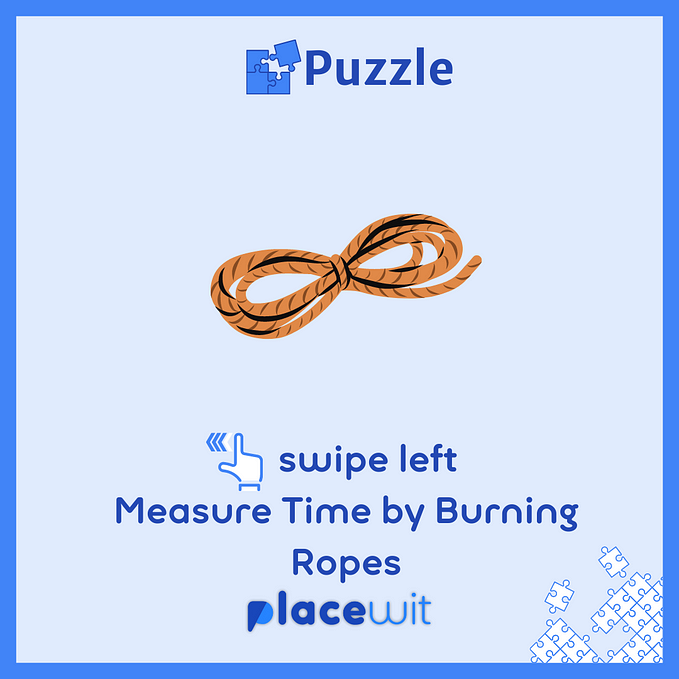 Measure Time by Burning Rope Puzzl