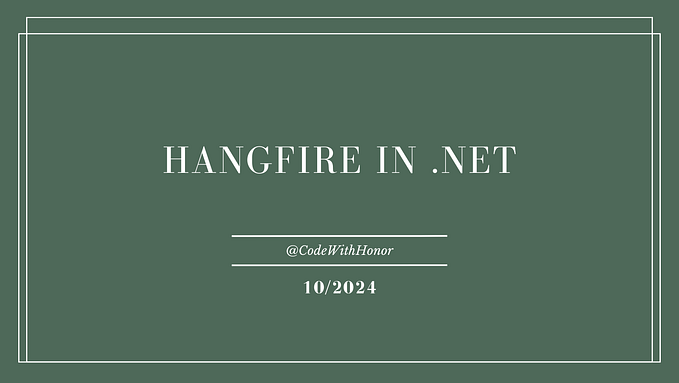 Hangfire in .NET