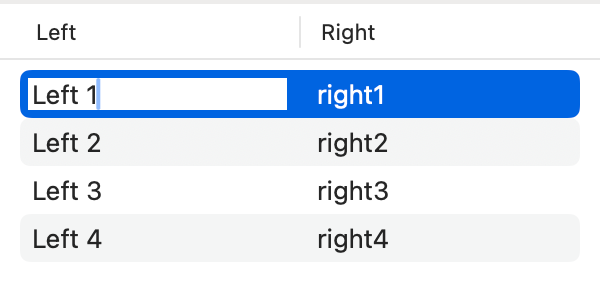 An editable Table in SwiftUI