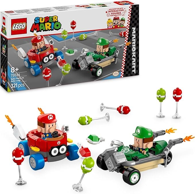 🚗 LEGO Mario Kart 72034 — Bébé Mario vs Bébé Luigi : le set collector qui fait craquer les fans…