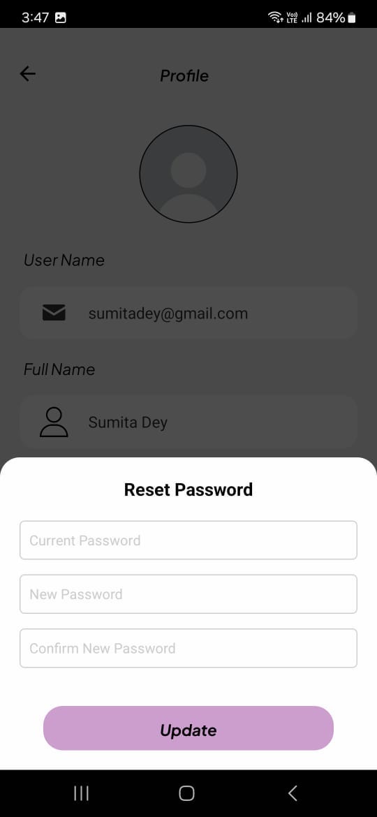 Modal implementation in React Native
