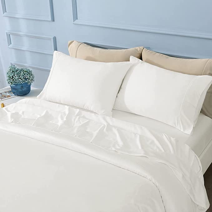 Cotton White Comforter Set Carina_Petrut_LINEN Medium