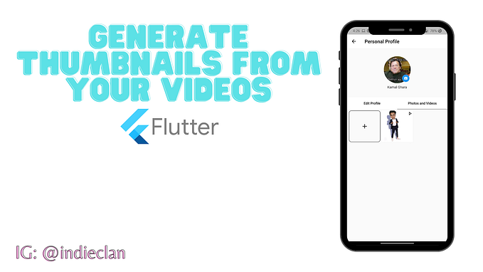 generate thumbnails from your videos flutter