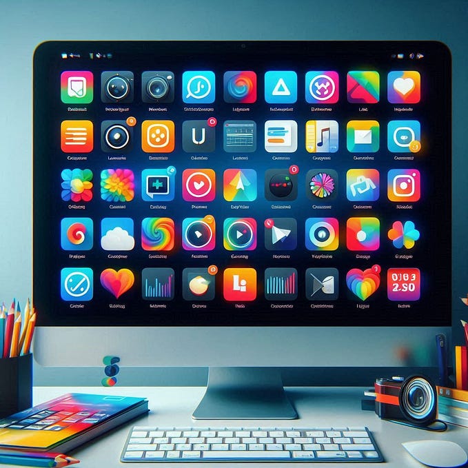 An image of a computer desktop with icon