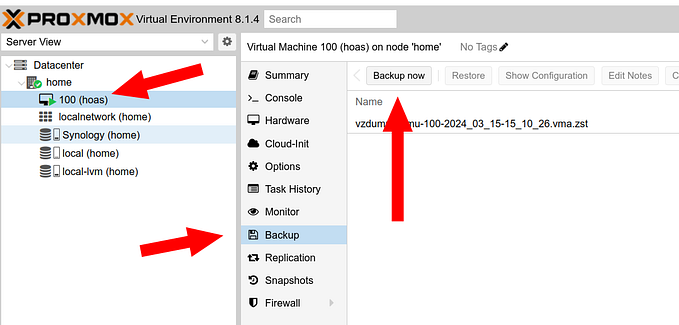 How To Backup A Proxmox Guest VM Onto A Synology NAS