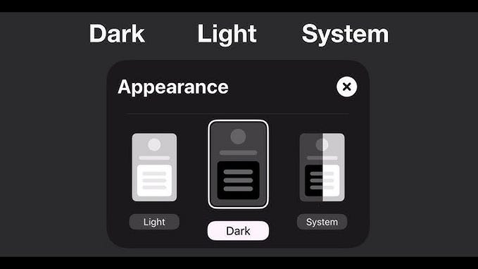 SwiftUI: Toggle between Dark, Light & System