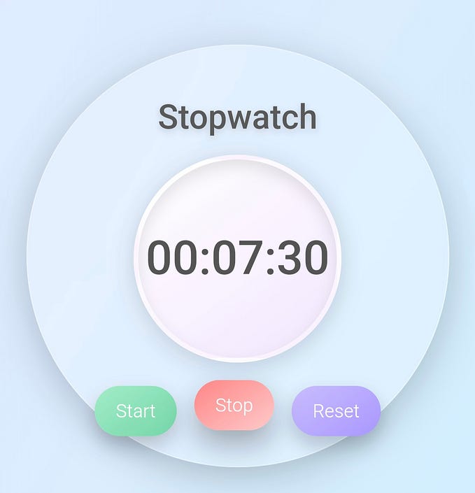 Code for stop clock (watch)…