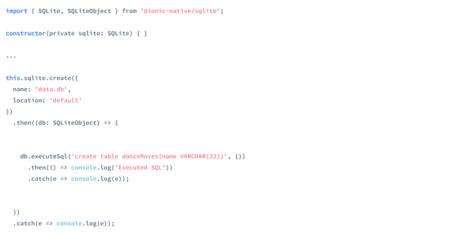 Ionic Native SQLite Storage — Browser Development and Testing Setup.