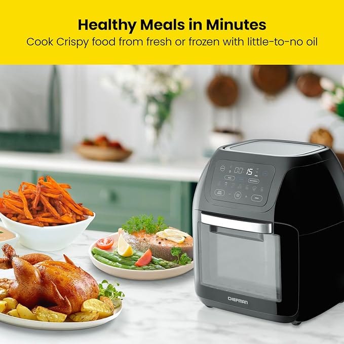 CHEFMAN Multifunctional Digital Air Fryer+ Rotisserie, Dehydrator