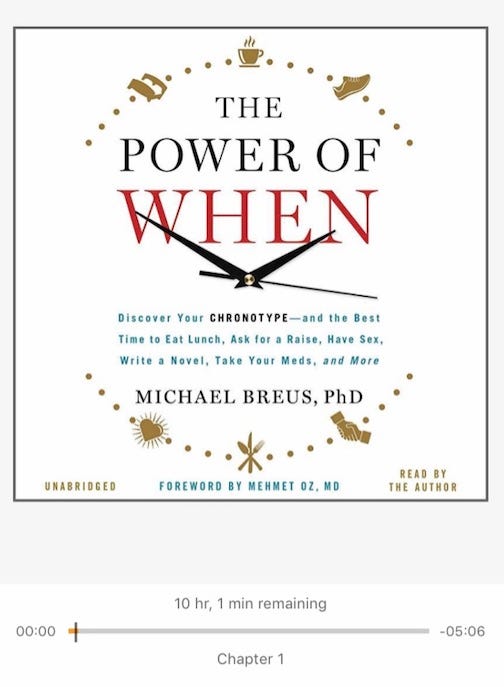 The Power of When by Michael Breus, by Harrison Wendland
