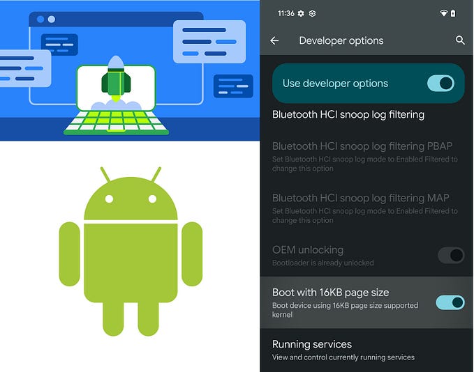 Simplification of 16KB page size in Android-15