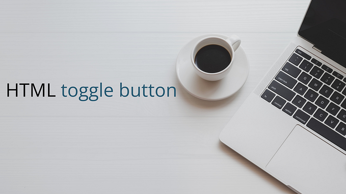 HTML toggle button