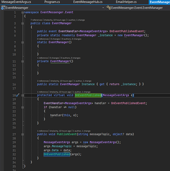 Achieving Event-Driven Messaging in .Net without third party libraries