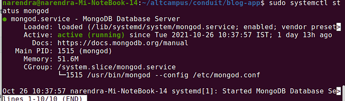 How to fix: mongod.service