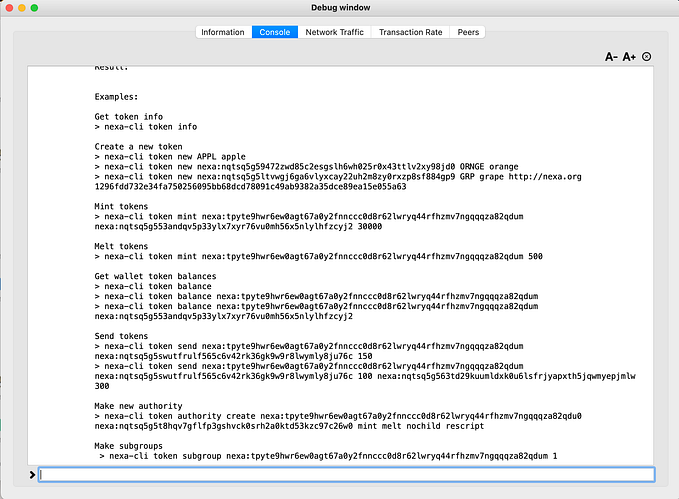 How to mint a Nexa token