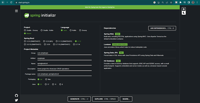 Building a REST API using Spring Boot