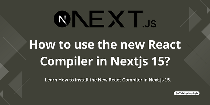 How to use the new React Compiler in Nextjs 15?