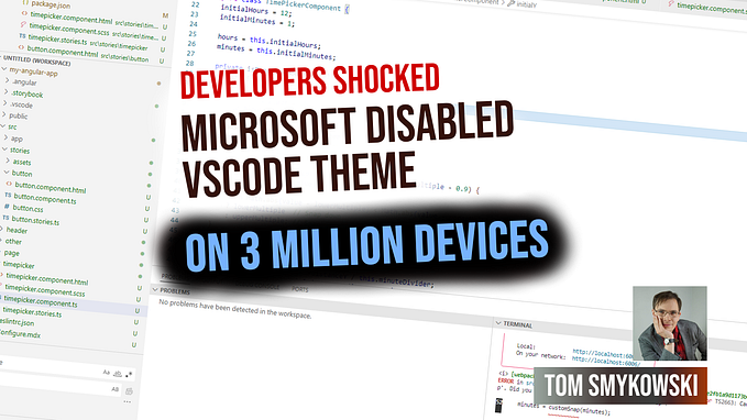 😲 Developers Shocked. Microsoft Disabled VSCode Theme On 3 Million Devices