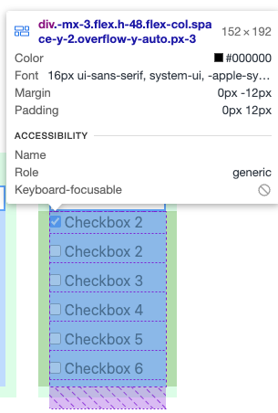 Troubleshoot: Focused Styling hidden by Overflow