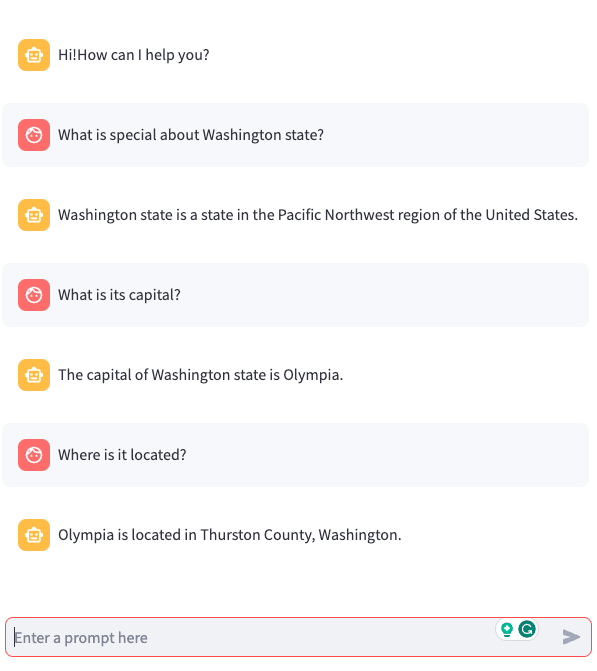 Chat Application using Streamlit and Text Bison
