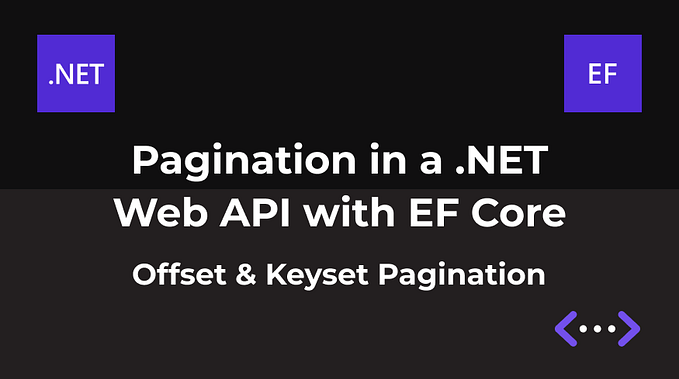 Pagination in a .NET Web API with EF Core