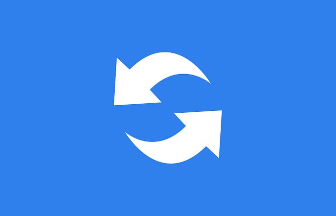 Cover image with two white arrows