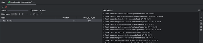 How to Benchmark in Jetpack Compose using Benchmark library?