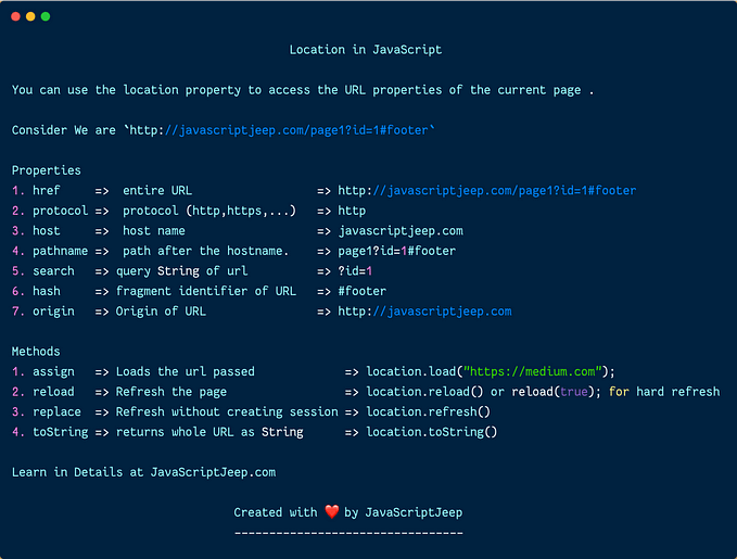 Redirect, Refresh, and Access the URL of the Current Page in JavaScript