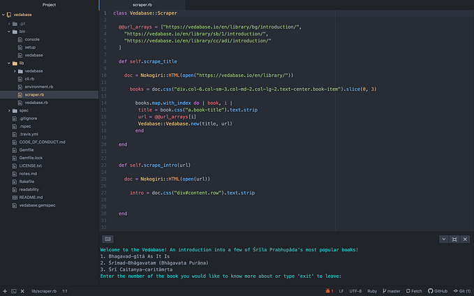 Vedabase — CLI Project!