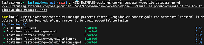 How to register FastAPI service with Kong API Gateway